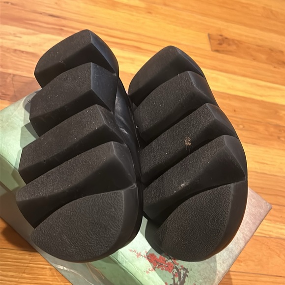 Black Chunky Sole Loafers - Picture 5 of 6